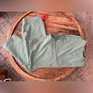 Figs Sage Green Scrubs Set